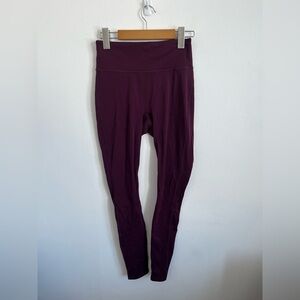 Fabletics Burgundy Red Motion 365 High-Waisted 7/8 Leggings Pant Small